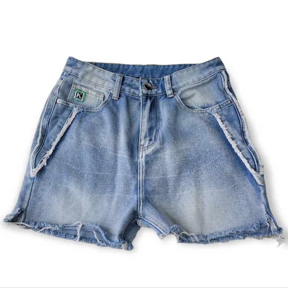 American flag high waisted denim shorts small - Picture 2 of 5